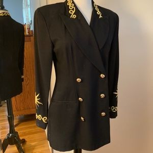 Vintage DJ Summers Jacket w/Gold Decorative Trim